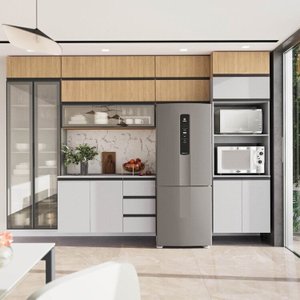 Cozinha Modulada 10 Peças 7 Aéreos 1 Balcão 1 Torre 1 Cristaleira Nara CabeCasa MadeiraMadeira