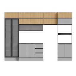 Cozinha Modulada 10 Peças 7 Aéreos 1 Balcão 1 Torre 1 Cristaleira Nara CabeCasa MadeiraMadeira - 4