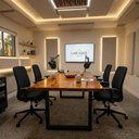 Ver mais imagens de Mesa de Reunião 6 Lugares Poscast 230cm x 90cm Madeira Maciça Natural Cor:Madeira Natural