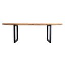 Ver imagem 5 de Mesa de Reunião 6 Lugares Poscast 230cm x 90cm Madeira Maciça Natural Cor:Madeira Natural