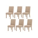 Ver imagem 1 de Cadeira Sala de Jantar Anne Kit 6 Un Nature/courano/creme - Henn