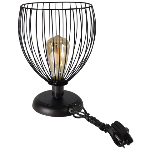 Abajur Aramado Balloon Preto Sala Quarto Cozinha Banheiro