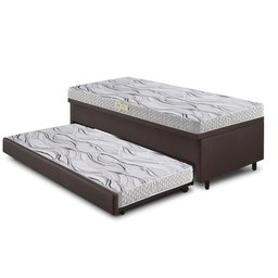 Bicama Box Baú 88x188 Corino Linho com Colchão de Espuma Ecoline D20 Ecoflex - 9
