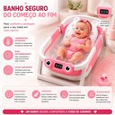 Ver imagem 5 de Banheira Dobrável para Bebê com Termômetro Portátil Compacta Rosa