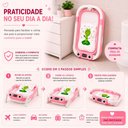 Ver imagem 6 de Banheira Dobrável para Bebê com Termômetro Portátil Compacta Rosa