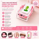 Ver imagem 7 de Banheira Dobrável para Bebê com Termômetro Portátil Compacta Rosa
