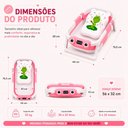 Ver imagem 3 de Banheira Dobrável para Bebê com Termômetro Portátil Compacta Rosa