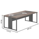 Ver imagem 2 de Mesa para Sala de Reunião 4 Lugares Lazio Freijó Preto