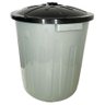 Lixeira Plástica Redonda com Tampa e Alça 30l Cinza Arqplast - 3