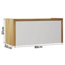 Ver imagem 2 de Armário Aéreo Nobre 80cm 1 Porta MDF Basculante Off White Valdemóveis