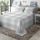 Ver imagem 4 de Jogo de Cama King Size 100% Algodão 200 Fios Fiori - 7524-1