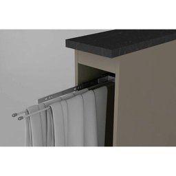 Bancada Ilha Cozinha Balcão Gourmet Connect C/ 2 Portas e 3 Gavetas 145cm Duna/cristal - Henn - 5