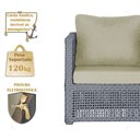 Ver imagem 4 de Mesa Centro e 3 Poltronas Madri Corda Náutica Estofado 7 Trama Original