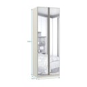 Ver imagem 2 de Guarda-roupa 2 Portas Com Espelho 80cm Legno Crema