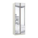 Ver imagem 1 de Guarda-roupa 2 Portas Com Espelho 80cm Legno Crema