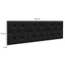 Cabeceira Capitone Vegas Cama Queen 1,60m Preta - 3