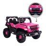 Carro Elétrico Infantil Jipe Off-road Rosa 12v com Controle Remoto Zippy - 2