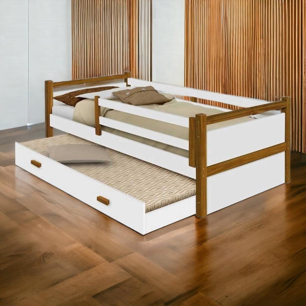 Cama Casal Diana 1,40 Amêndoa