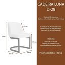Ver imagem 6 de Cadeira Luna Estrutura em Madeira Estofado em Courino Off White Sala Nobre