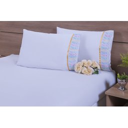 Jogo De Lençol Solteiro King 3 Peças 200 Fios 40cm Altura Leze Multicolor - 2