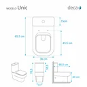Ver imagem 2 de Assento Sanitário Unic Ébano (Preto) para vaso Deca
