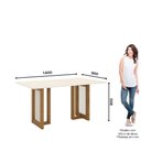 Ver imagem 2 de Mesa de Jantar 6 Lugares Henn Yara SC80-127 com Tampo Nature/Off White SE