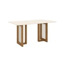 Ver imagem 1 de Mesa de Jantar 6 Lugares Henn Yara SC80-127 com Tampo Nature/Off White SE