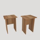 Ver imagem 1 de Conjunto de 2 Bancos 30 Cm Montana Mdp B400