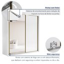 Ver mais imagens de Guarda Roupa Casal 2 Portas de Correr Chicago Branco