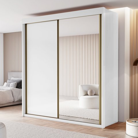 Guarda Roupa Casal 2 Portas de Correr Chicago