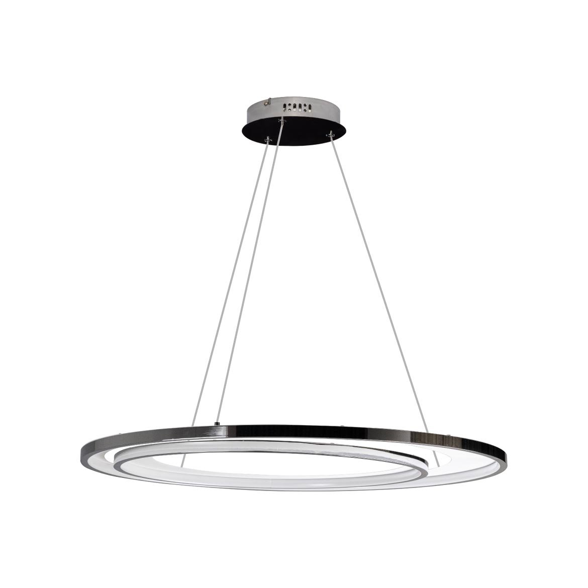 Pendente Loop Cromado e Branco LED 76W 3000K HM010CR Bella ST2542 - 7