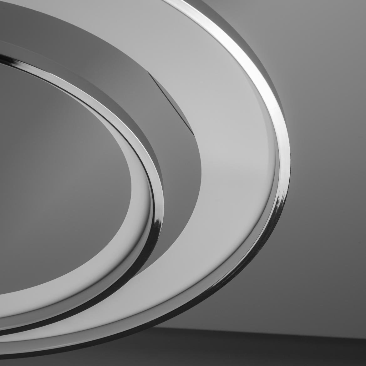 Pendente Loop Cromado e Branco LED 76W 3000K HM010CR Bella ST2542 - 9