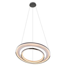 Pendente Loop Cromado e Branco LED 76W 3000K HM010CR Bella ST2542 - 1
