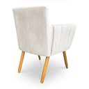 Ver imagem 6 de Kit 8 Poltronas Decorativa Leticia Suede Pés Palito Castanho - Pallazio