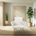 Ver imagem 2 de Kit 8 Poltronas Decorativa Leticia Suede Pés Palito Castanho - Pallazio