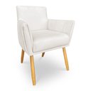 Ver imagem 4 de Kit 8 Poltronas Decorativa Leticia Suede Pés Palito Castanho - Pallazio