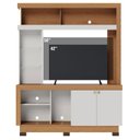 Ver imagem 4 de Estante Home Theater Valença Freijó Off White – Colibri