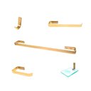 Ver imagem 1 de Kit Acessórios para Banheiro Chapa Grossa 5 Peças Dourado