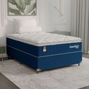 Ver imagem 1 de Cama Box Viúva + Colchão Comfort Class Pillow Top 128x188 Azul/suede Azul