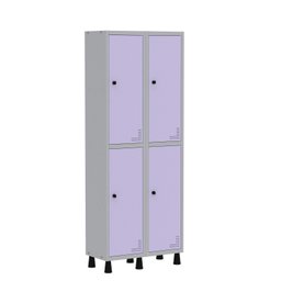 Armário Locker Guarda Volume Aço Light 4 portas 69x179,5cm com prateleira interna - 2