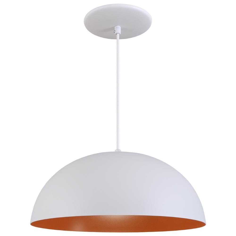 Pendente Meia Lua 34cm Luminária Moderna Elegante