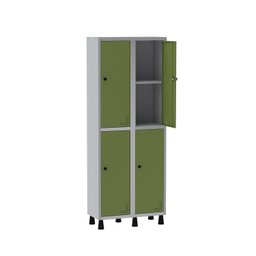 Armário Locker Guarda Volume Aço Light 4 portas 69x179,5cm com prateleira interna - 3