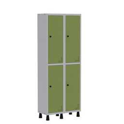 Armário Locker Guarda Volume Aço Light 4 portas 69x179,5cm com prateleira interna - 2