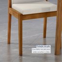 Ver imagem 6 de Conjunto Sala de Jantar Mesa Monalisa com 4 Cadeiras Lady em Madeira Maciça