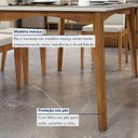 Ver imagem 2 de Conjunto Sala de Jantar Mesa Monalisa com 4 Cadeiras Lady em Madeira Maciça