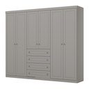 Ver mais imagens de Guarda-roupa Casal 6 Portas 4 Gavetas Arizona Henn 262cm