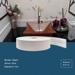 Rodapé Eva Flexível Autoadesivo 10cm X 1cm Napoli 13 Metros - 5
