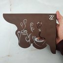 Ver imagem 3 de Par Mãos Francesas para Prateleira 20cm Cantinho do Café Coffee Lover Bule Marrom Aço