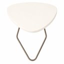 Ver imagem 4 de Mesa de Apoio Folha Off White em Metal Champanhe 69 Cm