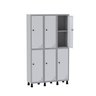 Armário Locker Guarda Volume Aço Light 6 portas 103,5x179,5cm com prateleira interna - 3